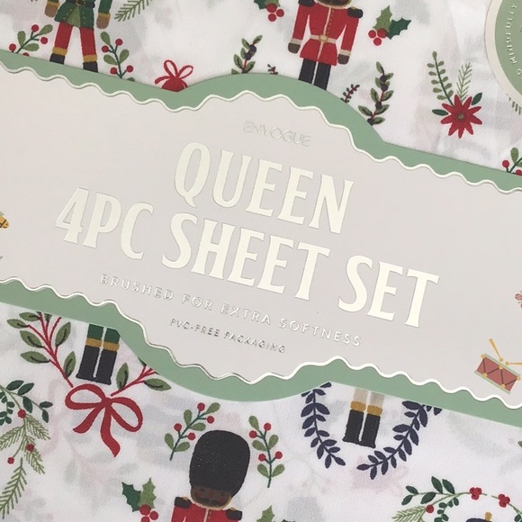 NUTCRACKER SHEET SET - QUEEN NWT - Picture 3 of 5